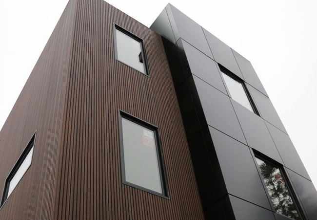 wpc exterior wall cladding project