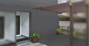 wpc exterior cladding with grey 7014