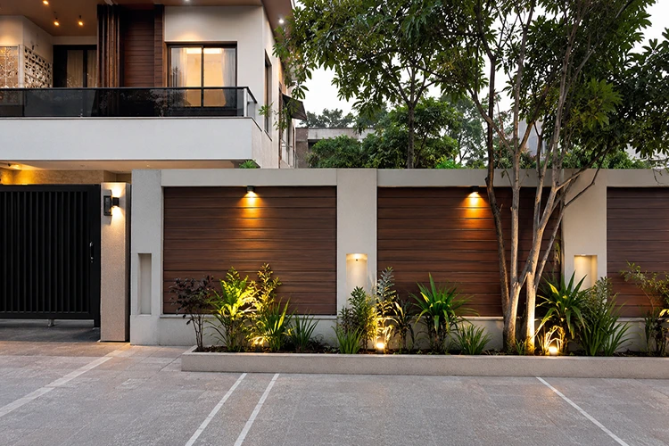 WPC Cladding for Front Boundary Wall Sections